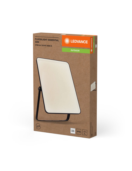 NAŚWIETLACZ FLOOD ESSENTIAL 50W 4000K neutralna biała 4500LM BK IP65 
