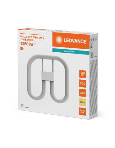 ŚWIETLÓWKA LED V DULUX LED SQ28 EM 13W 3000K ciepła biała  GR8 1350LM 