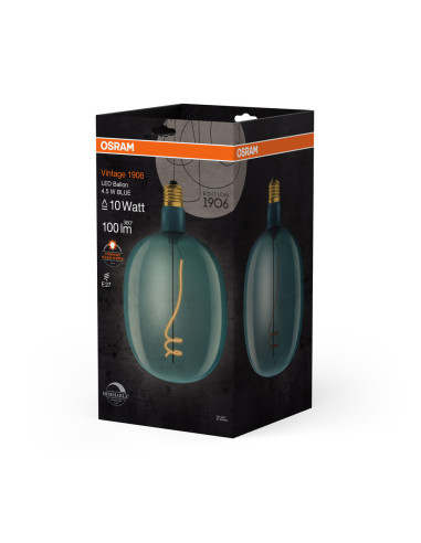 ŻARÓWKA LED 1906 VINTAGE BALLON BLUE DIM 10 4,5W/816 E27 