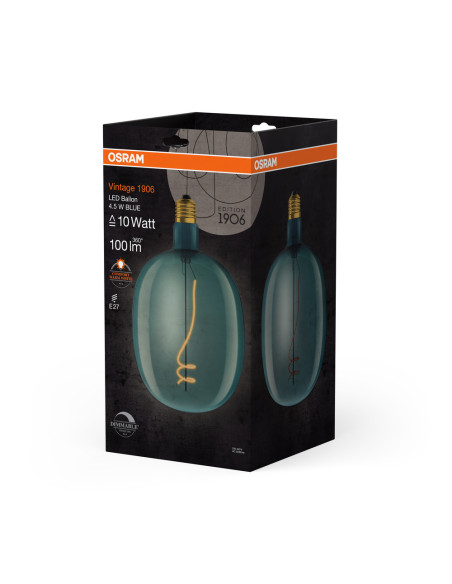 ŻARÓWKA LED 1906 VINTAGE BALLON BLUE DIM 10 4,5W/816 E27 