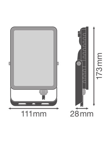 NAŚWIETLACZ FLOOD ESSENTIAL 20W 6500K zimna biała 1800LM BK IP65 