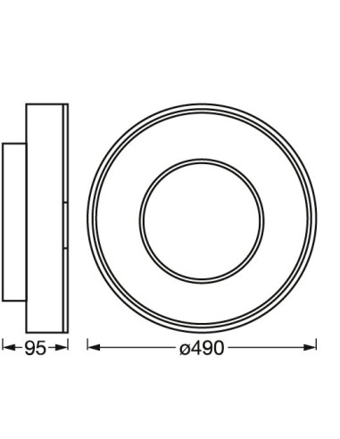 OPRAWA SMART WIFI ORBIS CLARIA 490MM 32W 3150LM RGB + TW 
