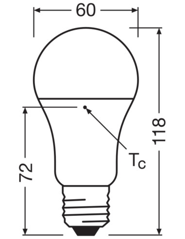 ŻARÓWKA LED P CLA100 DIM FR 14W 2700K ciepła biała  E27 1521LM PLASTIC 