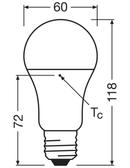 ŻARÓWKA LED P CLA100 DIM FR 14W 2700K ciepła biała  E27 1521LM PLASTIC 