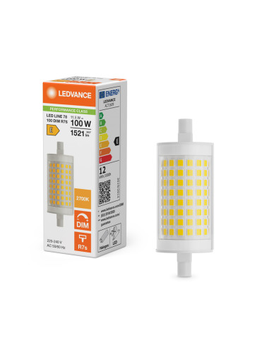 ŻARÓWKA LED P SPECIAL LED LINE 78 CL 100 DIM 12W 2700K ciepła biała  R7S 1521LM 