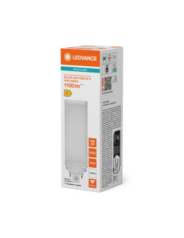 ŚWIETLÓWKA LED V DULUX LED TE26 HF 10W 4000K neutralna biała  GX24Q-3 1100LM 