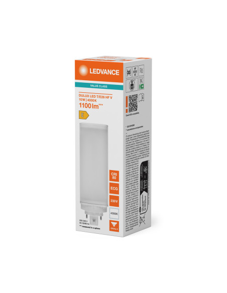 ŚWIETLÓWKA LED V DULUX LED TE26 HF 10W 4000K neutralna biała  GX24Q-3 1100LM 