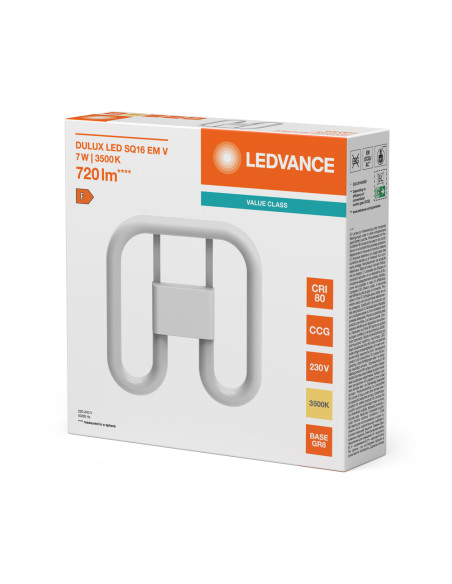 ŚWIETLÓWKA LED V DULUX LED SQ16 EM 7W/835 GR8 800LM 