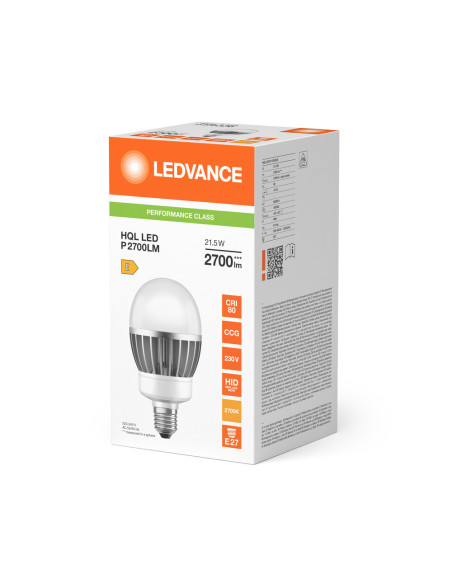 ŻARÓWKA LED P HQL LED FR 80 21,5W 2700K ciepła biała  E27 220-240V 2700LM 
