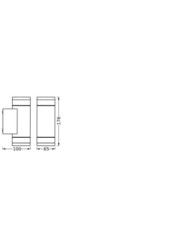 KINKIET ZEWNĘTRZNY Endura Classic IP65 IVE GU10 WALL Dark Gray