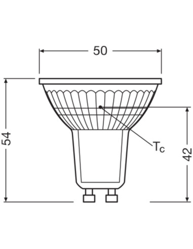 ŻARÓWKA LED VALUE CLASS SPOT PAR16 GL 50 36° 4,3W 6500K zimna biała GU10 350LM 