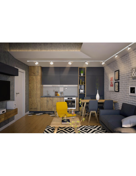 OPRAWA SZYNOWA SMART WIFI TRACKLIGHT SPOT CIRCLE 6.5W TW 3000K..6500K WT 