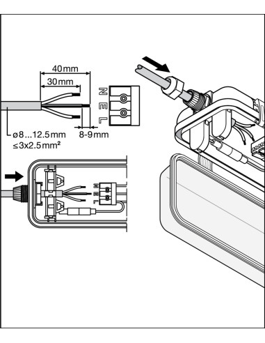 OPRAWA HERMETYCZNA DAMP PROOF 600 2XLAMP HOUSING IP65 