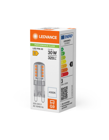 ŻARÓWKA LED P SPECIAL LED PIN30 CL 2,6W 4000K neutralna biała G9 300° 230V 320LM 