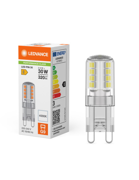 ŻARÓWKA LED P SPECIAL LED PIN30 CL 2,6W 4000K neutralna biała G9 300° 230V 320LM 