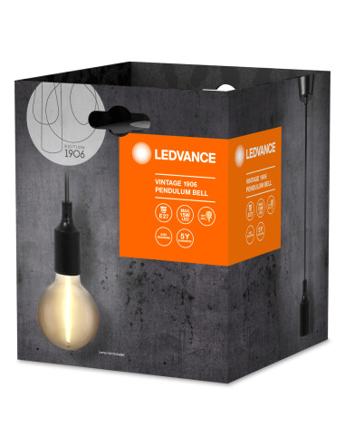 ZAWIESIE 1906 PENDULUM BELL E27 BK BLACK 