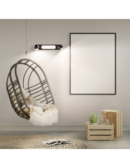 OPRAWA SUFITOWA LED DECOR SPOT NEPTUNE 508MM CLICK-SELECT 20W 3000K ciepła biała BLACK 2 SPOT 