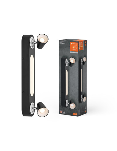 OPRAWA SUFITOWA LED DECOR SPOT NEPTUNE 508MM CLICK-SELECT 20W 3000K ciepła biała BLACK 2 SPOT 