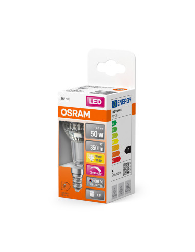 ŻARÓWKA LED SUPERSTAR PAR16 50 4.8W 2700K ciepła biała CRI90 E14 350LM 36° 