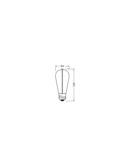 ŻARÓWKA LED 1906 VINTAGE LED MAGNETIC EDISON CLEAR16 FIL 2.2W 2700K ciepła biała 150LM E27 
