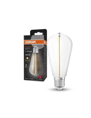 ŻARÓWKA LED 1906 VINTAGE LED MAGNETIC EDISON CLEAR16 FIL 2.2W 2700K ciepła biała 150LM E27 