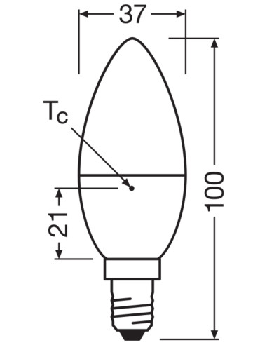 ŻARÓWKA LED STAR CLB40 FR 4,9W 2700K ciepła biała E14 470LM  CRI97 