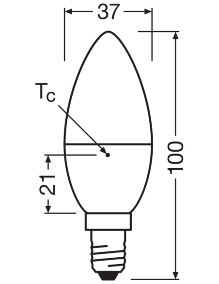 ŻARÓWKA LED STAR CLB40 FR 4,9W 2700K ciepła biała E14 470LM  CRI97 