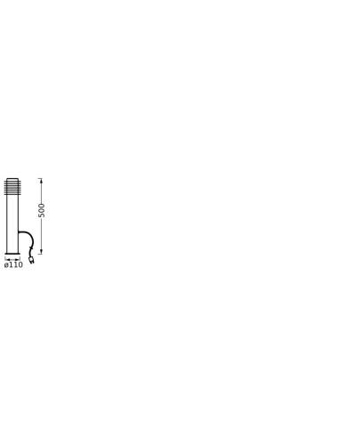 SŁUPEK OGRODOWY Endura Hybrid Bollard Rondo 50cm 4W Dark Gray