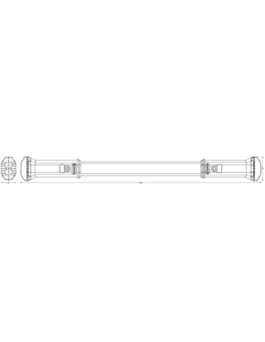 OPRAWA LED WORKLIGHT BATTERY TUBE 67CM 10W 4000K 800LM OPRAWA ROBOCZA 