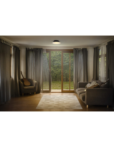 PLAFON LED ORBIS MILAN 305 2XE27 BK 