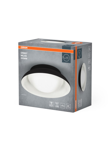 PLAFON LED ORBIS MILAN 305 2XE27 BK 