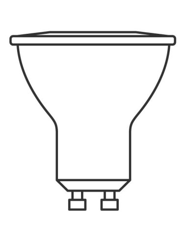 ŻARÓWKA LED LVPAR16 50 4,5W 6500K zimna biała  350LM 120° GU10 EUE CZARNA 