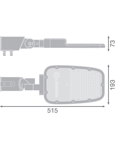 OPRAWA ULICZNA STREETLIGHT AREA SPD MD V 65W 730 IP66 8450LM RV20ST GY 
