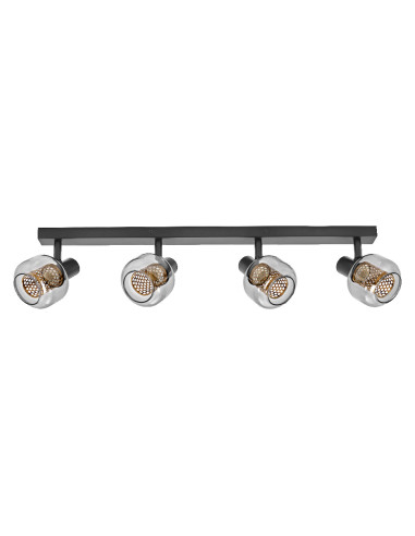 OPRAWA SUFITOWA LED DECOR SPOT FIREFLY DIM 4X2.8W 2700K ciepła biała E14 BK 