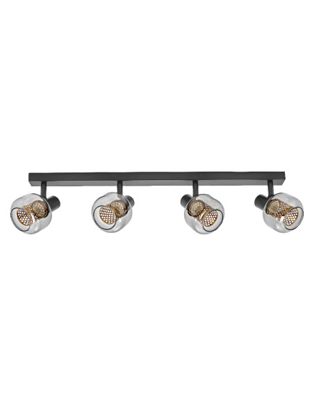 OPRAWA SUFITOWA LED DECOR SPOT FIREFLY DIM 4X2.8W 2700K ciepła biała E14 BK 