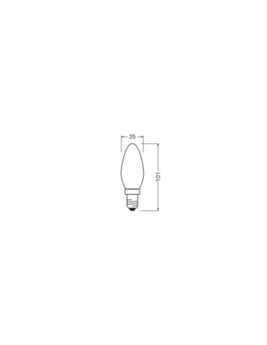 ŻARÓWKA LED VALUE CLB75 7W 2700K ciepła biała 1055LM FR E14 