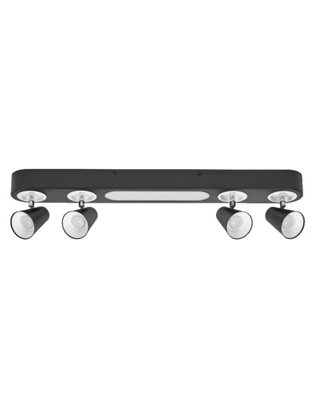 OPRAWA SUFITOWA LED DECOR SPOT NEPTUNE 708MM CLICK-SELECT 27W 3000K ciepła biała BLACK 4 SPOT 