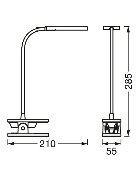 LAMPKA BIURKOWA PANAN CLIP SQUARE DIM 4000K 