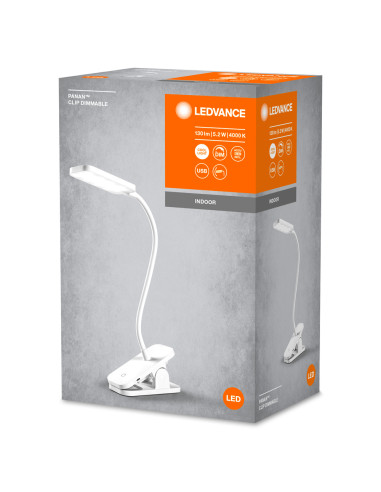 LAMPKA BIURKOWA PANAN CLIP SQUARE DIM 4000K 