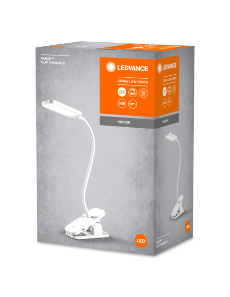LAMPKA BIURKOWA PANAN CLIP SQUARE DIM 4000K 