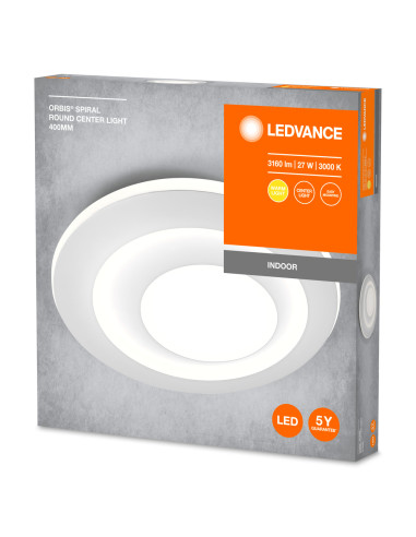 PLAFON LED ORBIS SPIRAL RD CL 400 27W 3000K ciepła biała WT 