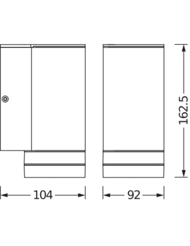 KINKIET ZEWNĘTRZNY ENDURA BEAM GAP WALL DOWN GU10 IP44 ALU GY