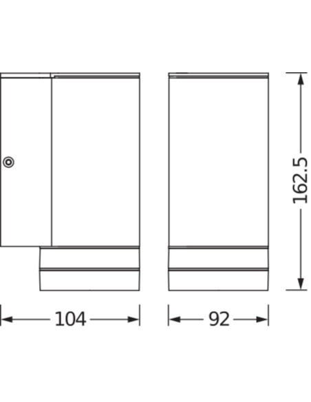 KINKIET ZEWNĘTRZNY ENDURA BEAM GAP WALL DOWN GU10 IP44 ALU GY