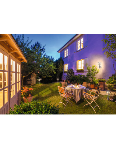 KINKIET ZEWNĘTRZNY SOLAR ENDURA STYLE BOUQUET WALL SENSOR 6W 550LM STAL NIERDZEWNA 