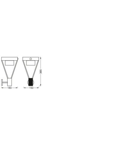 KINKIET ZEWNĘTRZNY SOLAR ENDURA STYLE BOUQUET WALL SENSOR 6W 550LM STAL NIERDZEWNA 