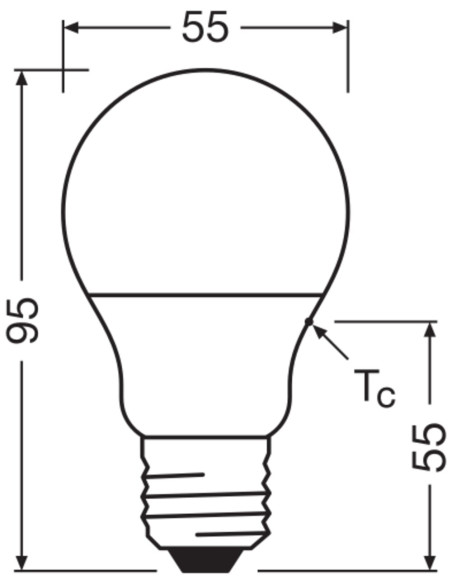 ŻARÓWKA LED STAR PCR CLA40 FR 4,9W 2700K ciepła biała E27 470LM RECYCLED PLASTIC 