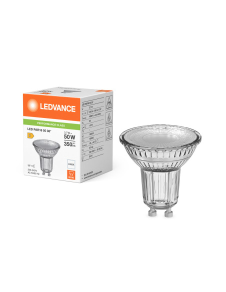 ŻARÓWKA LED P SPOT PAR16 GL 50 36° 3,7W 4000K neutralna biała GU10 350LM  

