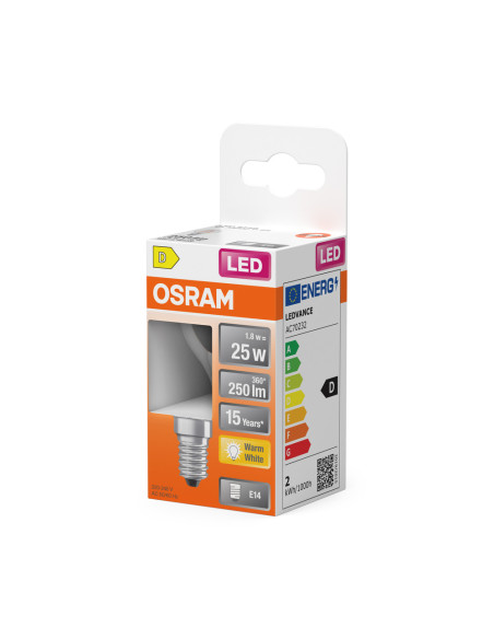 ŻARÓWKA LED STAR  RF CLP25 1,8W 2700K ciepła biała E14 FIL 250LM 
