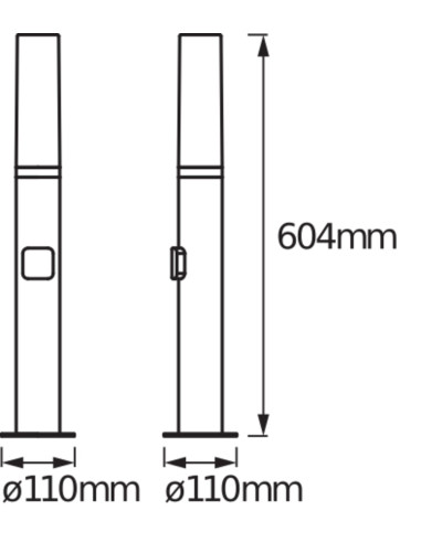 OPRAWA SMART OUTDOOR WIFI FLARE SŁUPEK 60CM POST 7,5W 320LM RGBW DG 