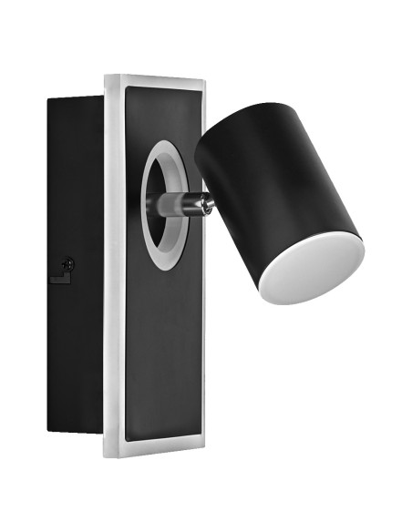 KINKIET LED DECOR SPOT MARS 120MM 16.5W 3000K ciepła biała CLICK-SELECT BLACK 1 SPOT 